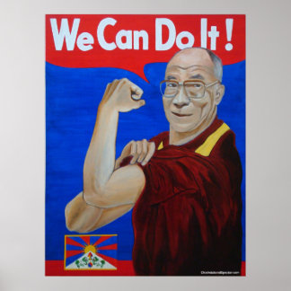 We kunnen het! - Poster Dalai Lama