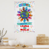 We kunnen het Poster van de wereld voor klaslokaal (Keuken)