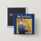 We kunnen het! Rosie de Riveter 2022 Button (Voorkant /achterkant)