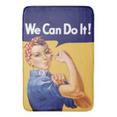 We kunnen het! Rosie de Riveter Badmat (Voorkant Verticaal)