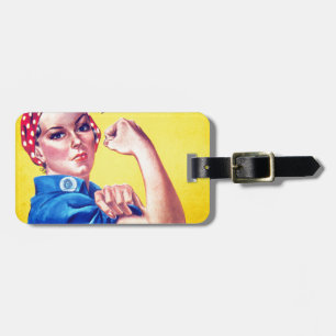 We kunnen het rosie de Riveter Bagagelabel