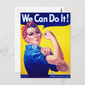 We kunnen het rosie de Riveter Briefkaart (Voorkant / Achterkant)
