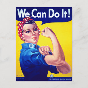 We kunnen het rosie de Riveter Briefkaart