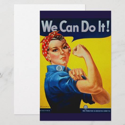 We kunnen het rosie de Riveter Briefpapier (Voorkant / Achterkant)