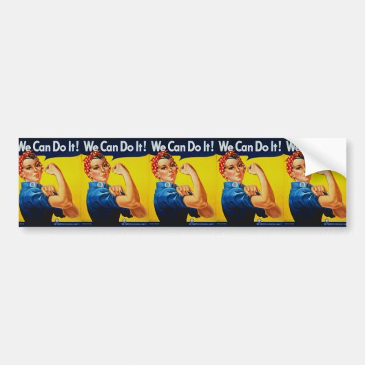 We kunnen het rosie de Riveter Bumpersticker (Voorkant)