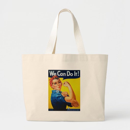 We kunnen het rosie de Riveter Grote Tote Bag (Voorkant)
