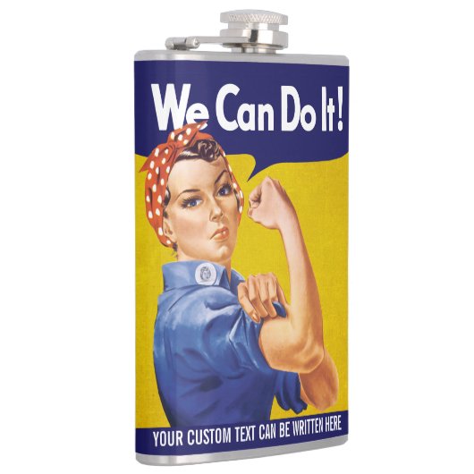 We kunnen het! Rosie de Riveter Heupfles (Rechts)