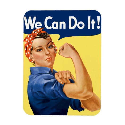 We kunnen het! Rosie de Riveter Magneet (Verticaal)