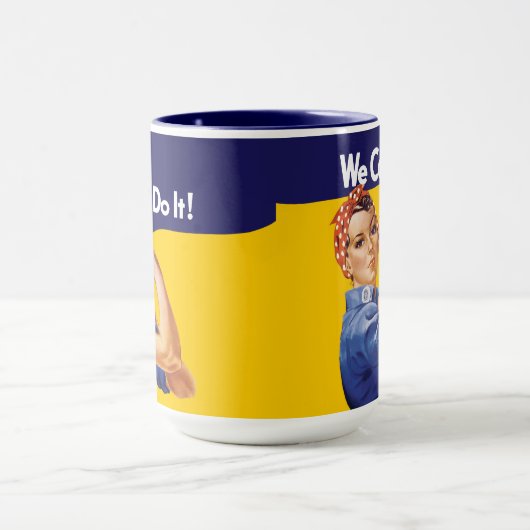 We kunnen het! Rosie de Riveter Mok (Midden)