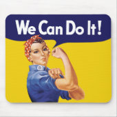 We kunnen het! Rosie de Riveter Muismat (Voorkant)