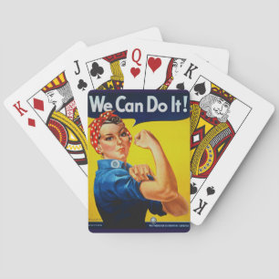 We kunnen het rosie de Riveter Pokerkaarten