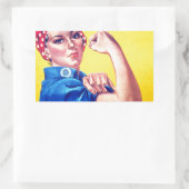 We kunnen het rosie de Riveter Rechthoekige Sticker (Tas)