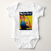 We kunnen het rosie de Riveter Romper (Voorkant)