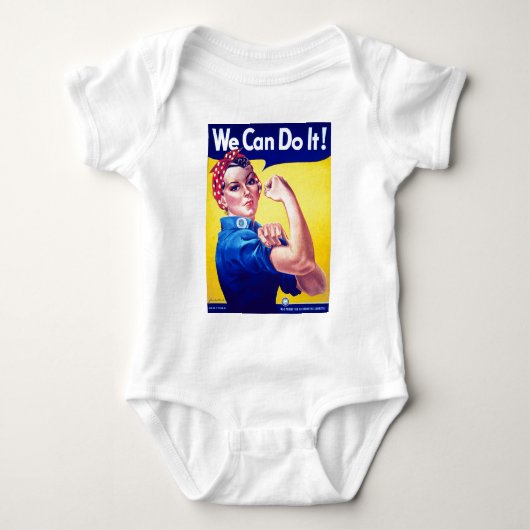 We kunnen het rosie de Riveter Romper (Voorkant)