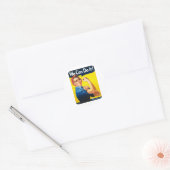 We kunnen het! Rosie de Riveter Ronde Sticker (Envelop)
