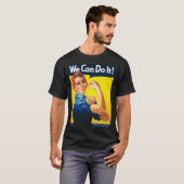 We kunnen het! Rosie de Riveter T-shirt (Voorkant volledig)