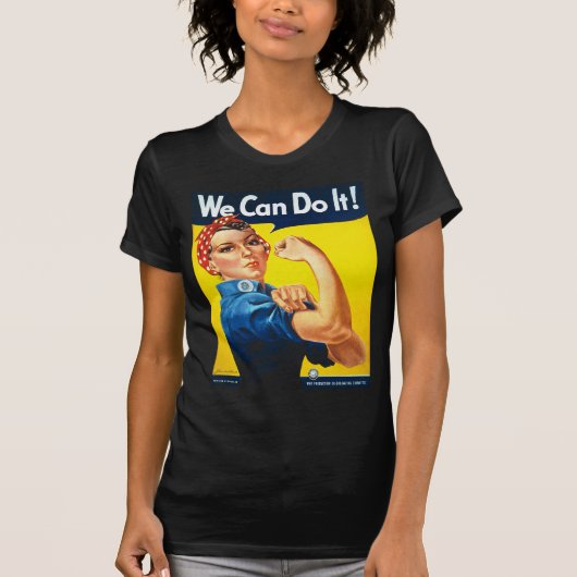 We kunnen het! Rosie de Riveter T-shirt (Voorkant)