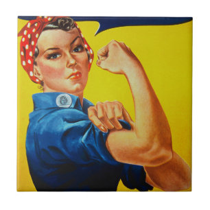 We kunnen het rosie de Riveter Tegeltje