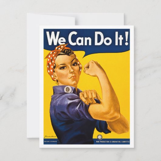 We kunnen het! Rosie de Riveter  WW2 Kaart (Voorkant)