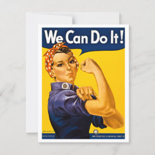 We kunnen het! Rosie de Riveter  WW2 Kaart