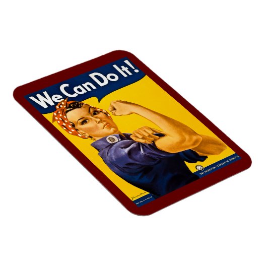 We kunnen het! Rosie de Riveter  WW2 Magneet (Rechterzijde)