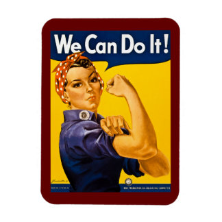 We kunnen het! Rosie de Riveter  WW2 Magneet