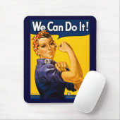 We kunnen het! Rosie de Riveter WW2 Muismat (Met muis)