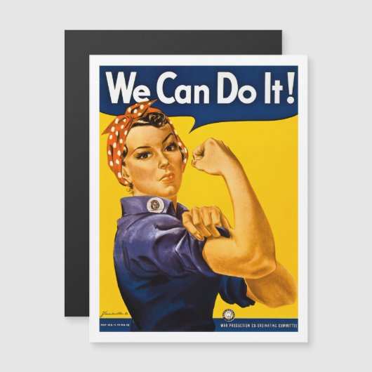 We kunnen het! Rosie de Riveter WW2 Postca (Voorkant / Achterkant)