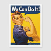 We kunnen het! Rosie de Riveter WW2 Postca (Voorkant)