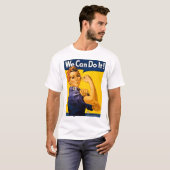 We kunnen het! Rosie de Riveter  WW2 T-shirt (Voorkant volledig)