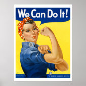 We kunnen het! Rosie de  WPA van de Riveter Poster (Voorkant)