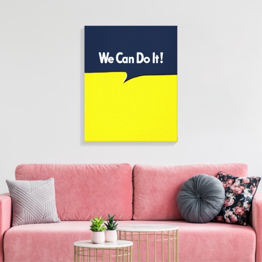 We kunnen het Rosie doen Canvas Afdruk (Insitu (Woonkamer))