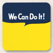 We kunnen het Rosie doen Drankjes Onderzetter (Voorkant)