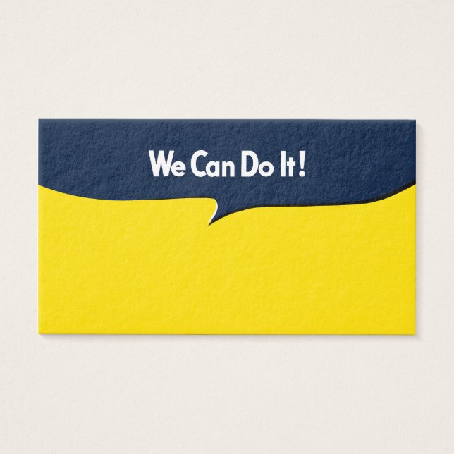 We kunnen het Rosie doen Visitekaartje (Voorkant)