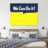 We kunnen het Rosie Graphic Bubble doen Canvas Afdruk (Insitu (Slaapkamer))