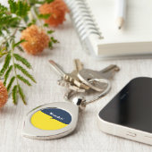 We kunnen het Rosie Graphic Bubble doen Sleutelhanger (Zijkant)