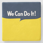 We kunnen het Rosie Graphic Bubble doen Stenen Onderzetter (Voorkant)