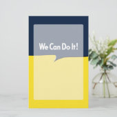 We kunnen het Rosie Headline doen Briefpapier (Staand voorkant)