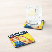 We kunnen het! - Rosie het  pictogram van de Rivet Bier Onderzetter (Rechterzijde)