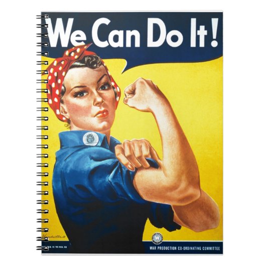 We kunnen het! - Rosie het pictogram van de Rivet Notitieboek (Voorkant)