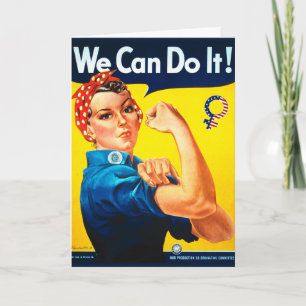 We kunnen het! Rosie het Wenskaart Riveter Kaart