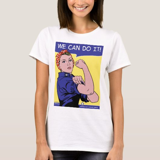 We kunnen het! Rosie the Riveter Pop Art Version T-shirt (Voorkant)