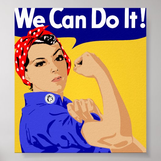 We kunnen het! Rosie The Riveter WII Poster (Voorkant)