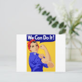 We kunnen het! Rosie The Riveter WII Poster Briefkaart (Staand voorkant)