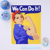 We kunnen het! Rosie The Riveter WII Poster Flyer (Enkel)