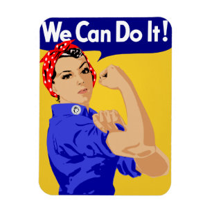 We kunnen het! Rosie The Riveter WII Poster Magneet