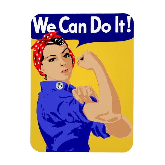 We kunnen het! Rosie The Riveter WII Poster Magneet (Verticaal)