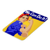 We kunnen het! Rosie The Riveter WII Poster Magneet (Linkerzijde)