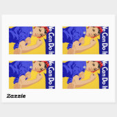 We kunnen het! Rosie The Riveter WII Poster Rechthoekige Sticker (Vel)