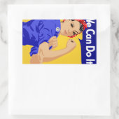 We kunnen het! Rosie The Riveter WII Poster Rechthoekige Sticker (Tas)